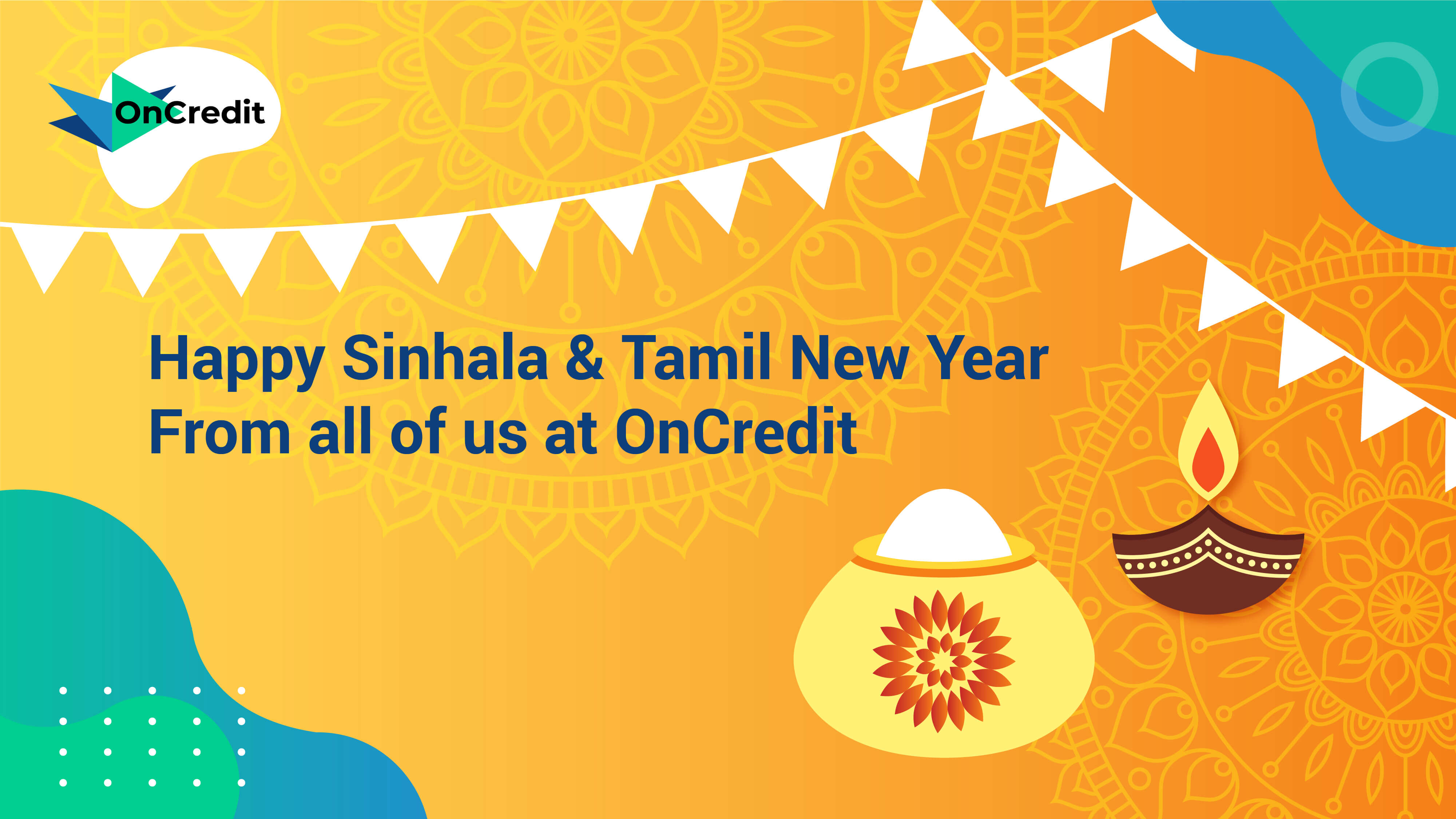 Sri Lankan Sinhala And Tamil New Year Wish Vector Illustration Art