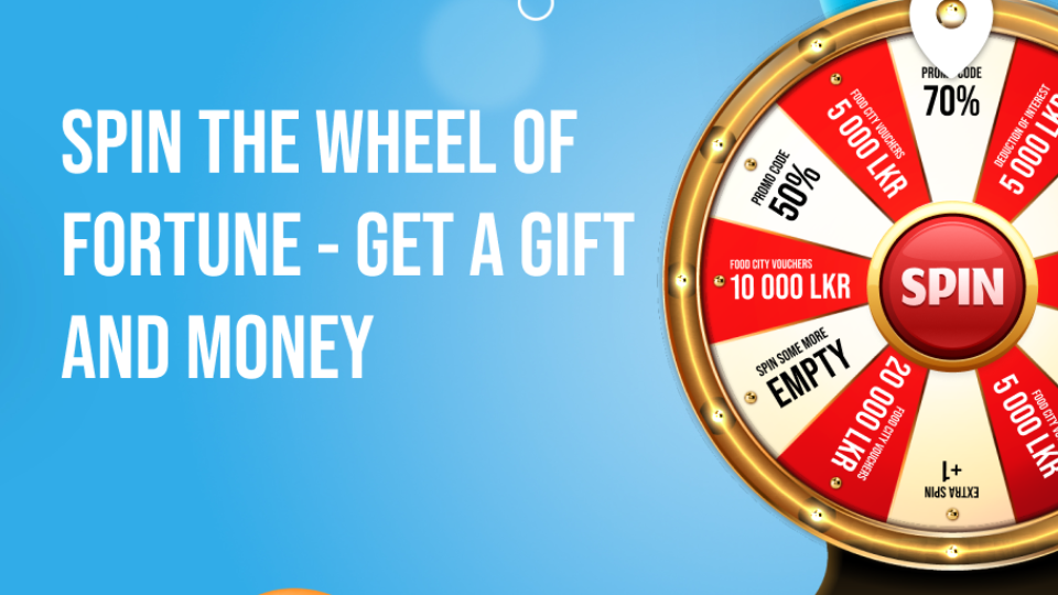 Spin the Wheel of Fortune and win discounts and gifts from OnCredit!
